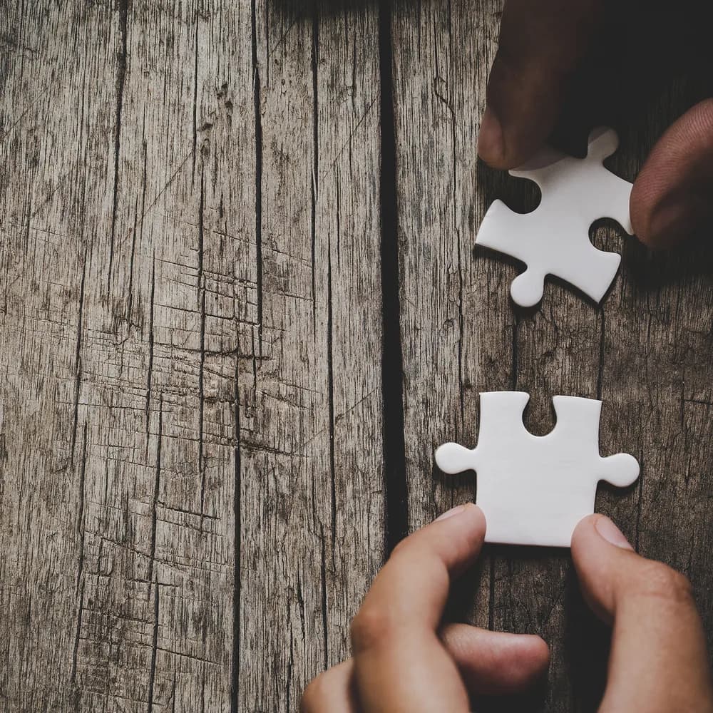 Fitting puzzle pieces together